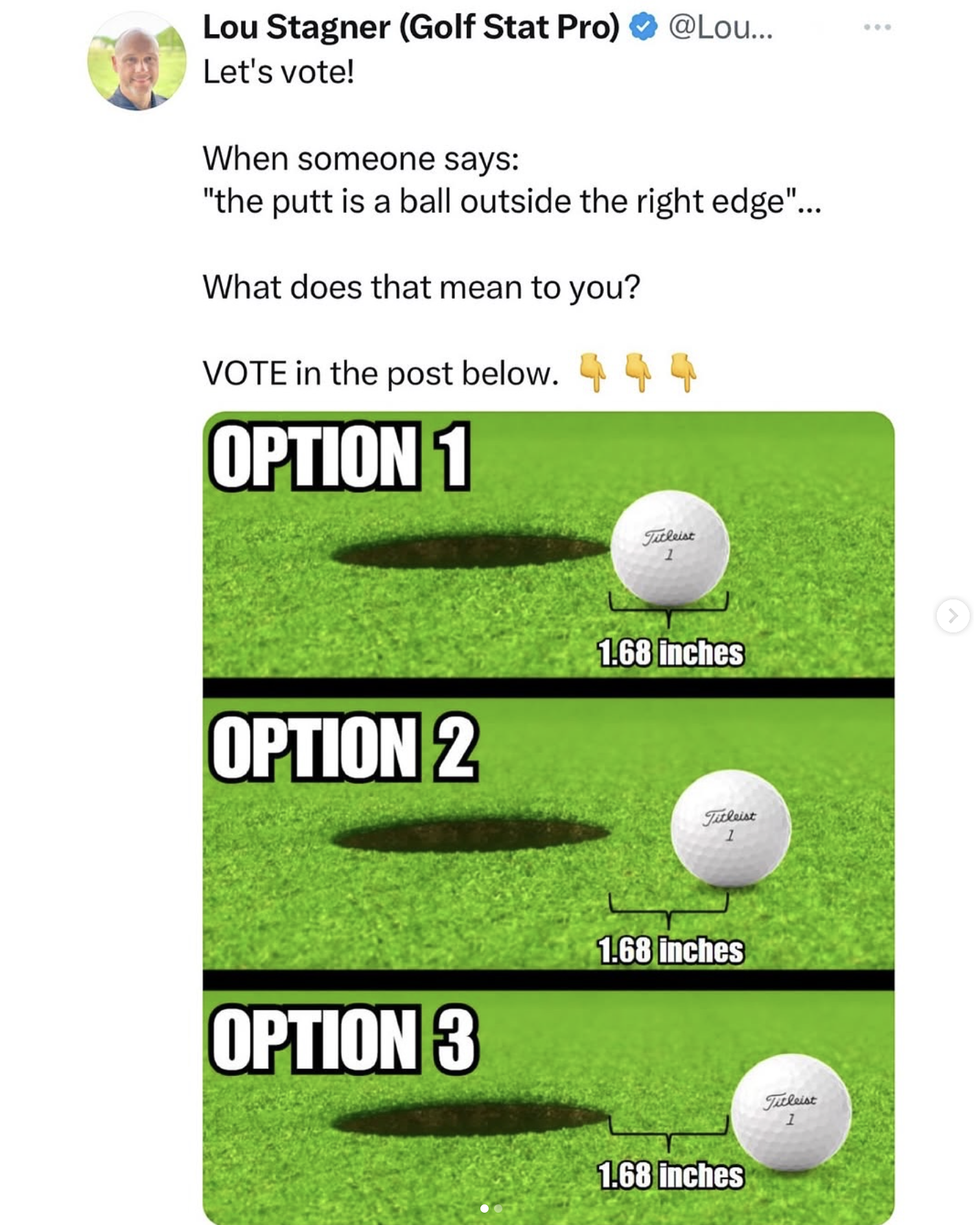 Golf putting debate image