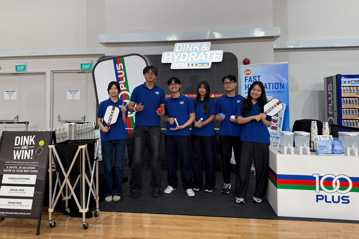 Players were kept well-hydrated at the event. That's 100 points to Gryffindor, sorry, 100PLUS.