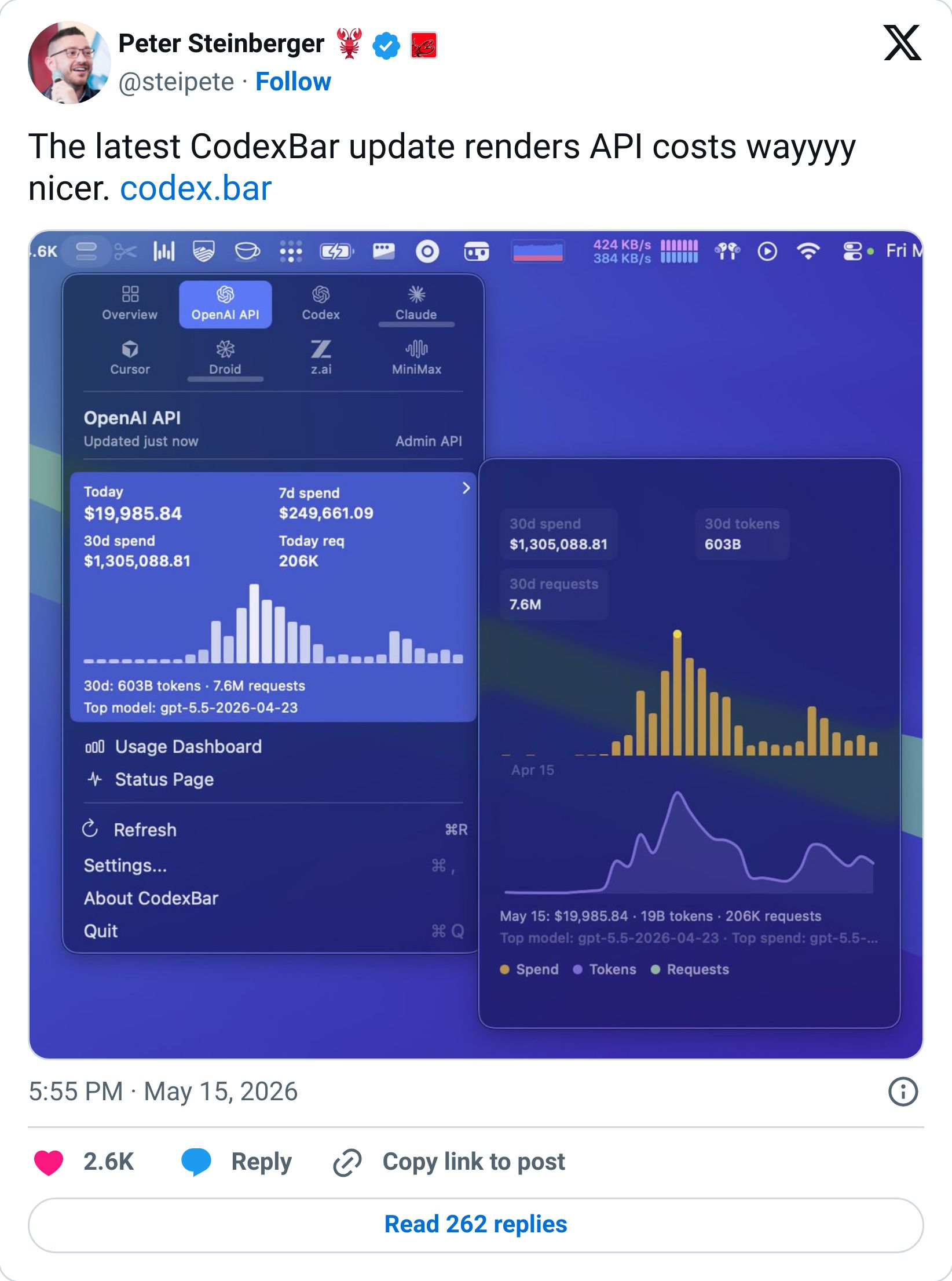 Tweet screenshot