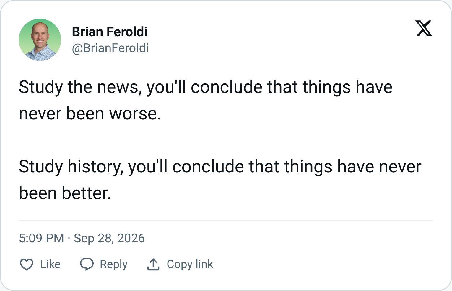 Tweet screenshot