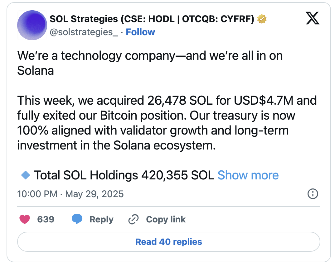 Sol Strategies Plans $1B Raise | Launchy - The best newsletter for ...