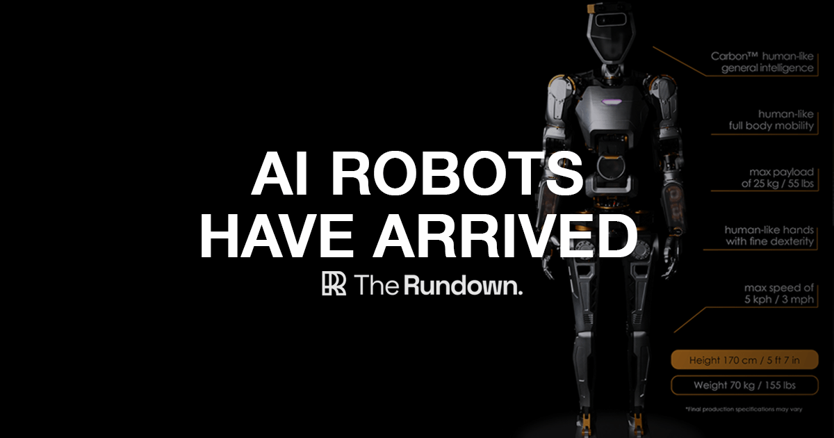 🤖 AI robots have arrived...