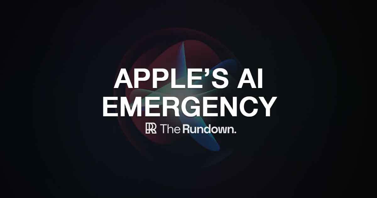 Apple's AI emergency