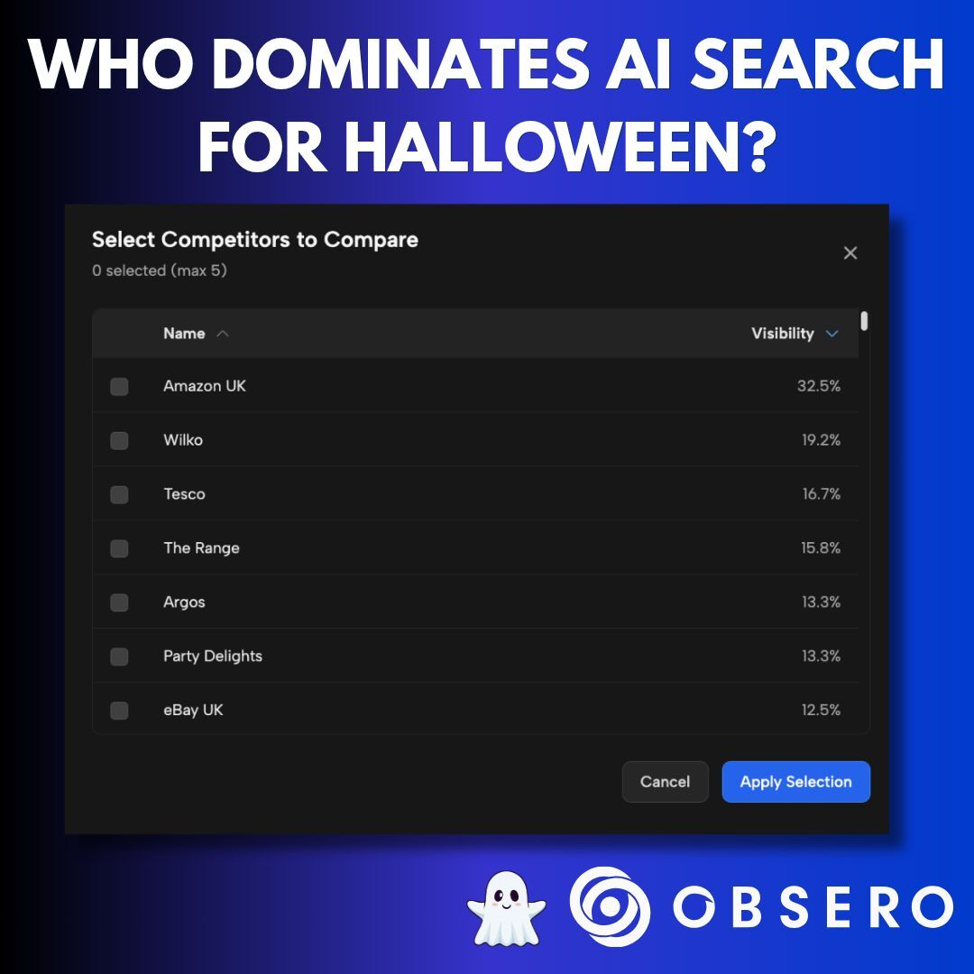 AI Search visibility for Halloween brands