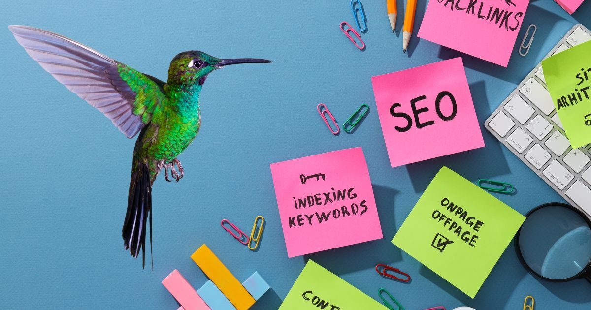Google Hummingbird illustration representing a shift in search understanding