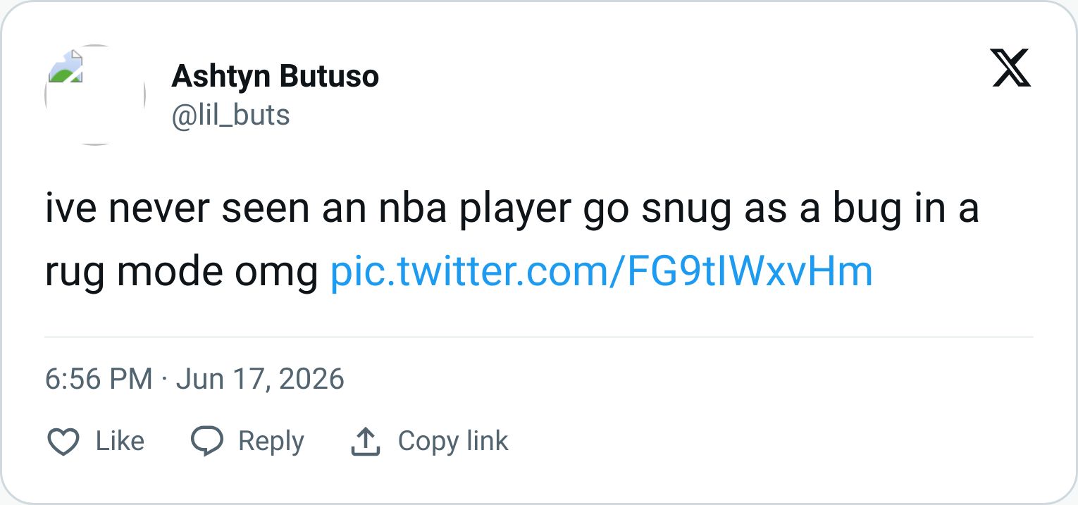 Tweet screenshot