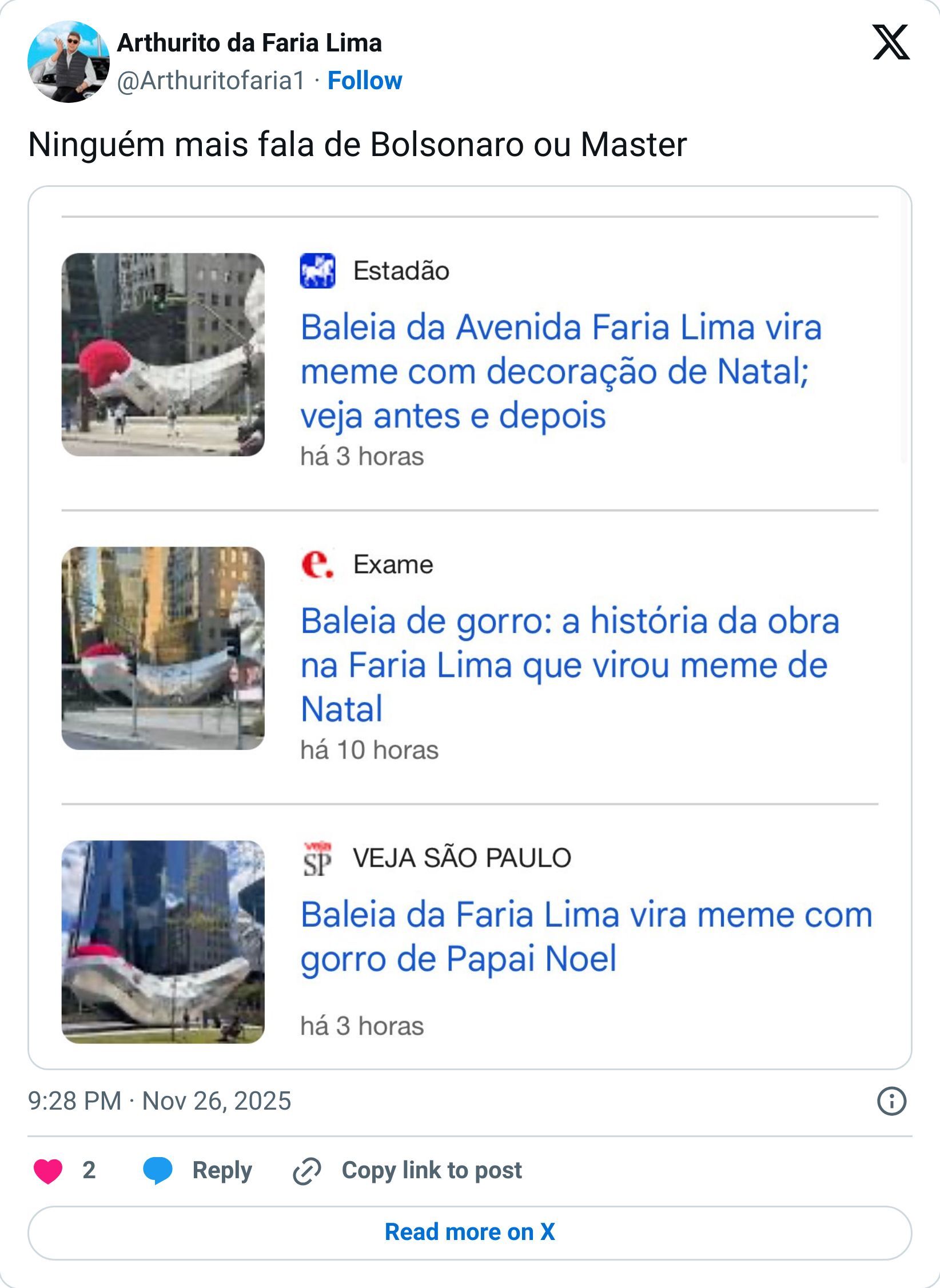 Tweet screenshot