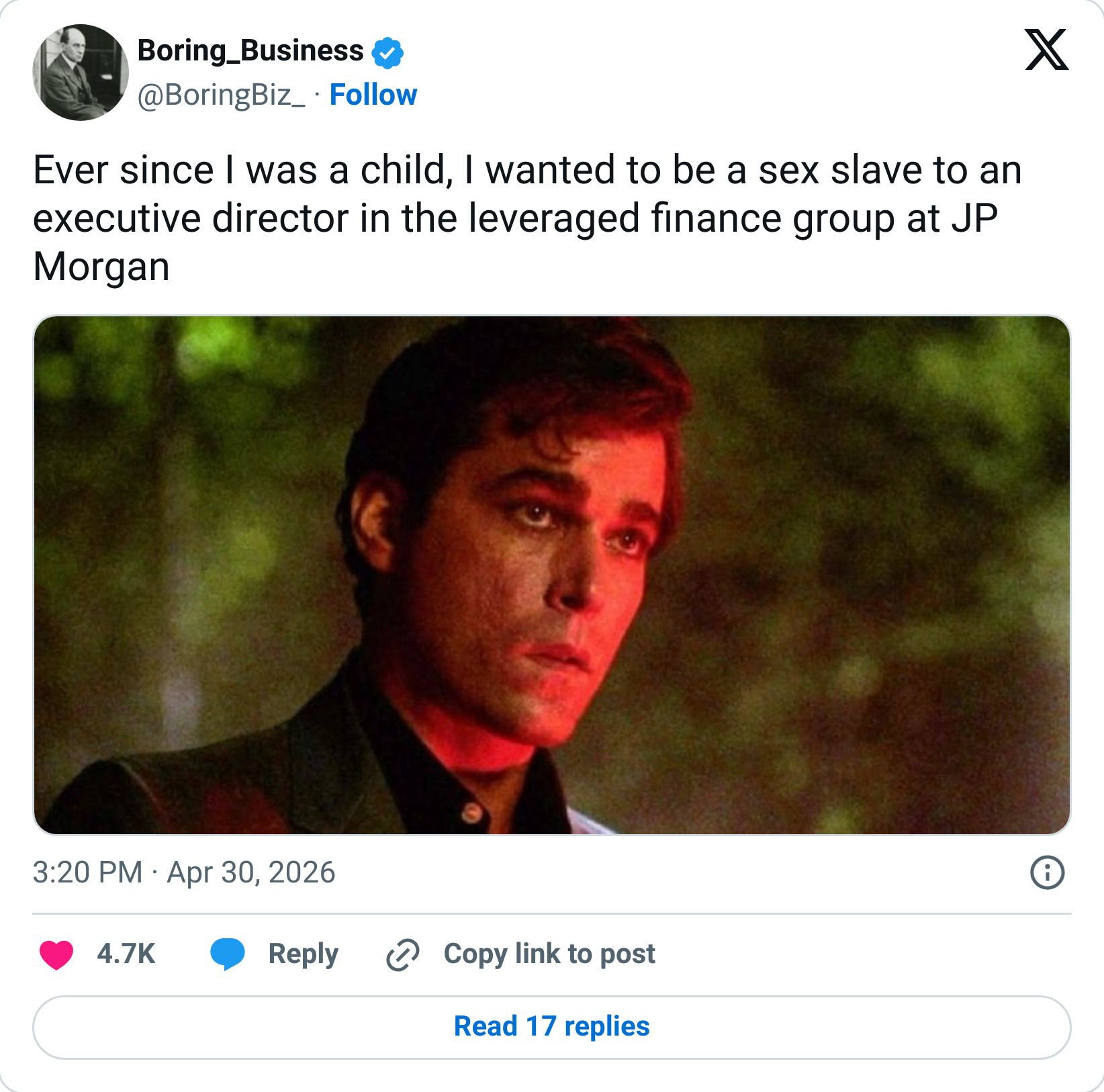 Tweet screenshot