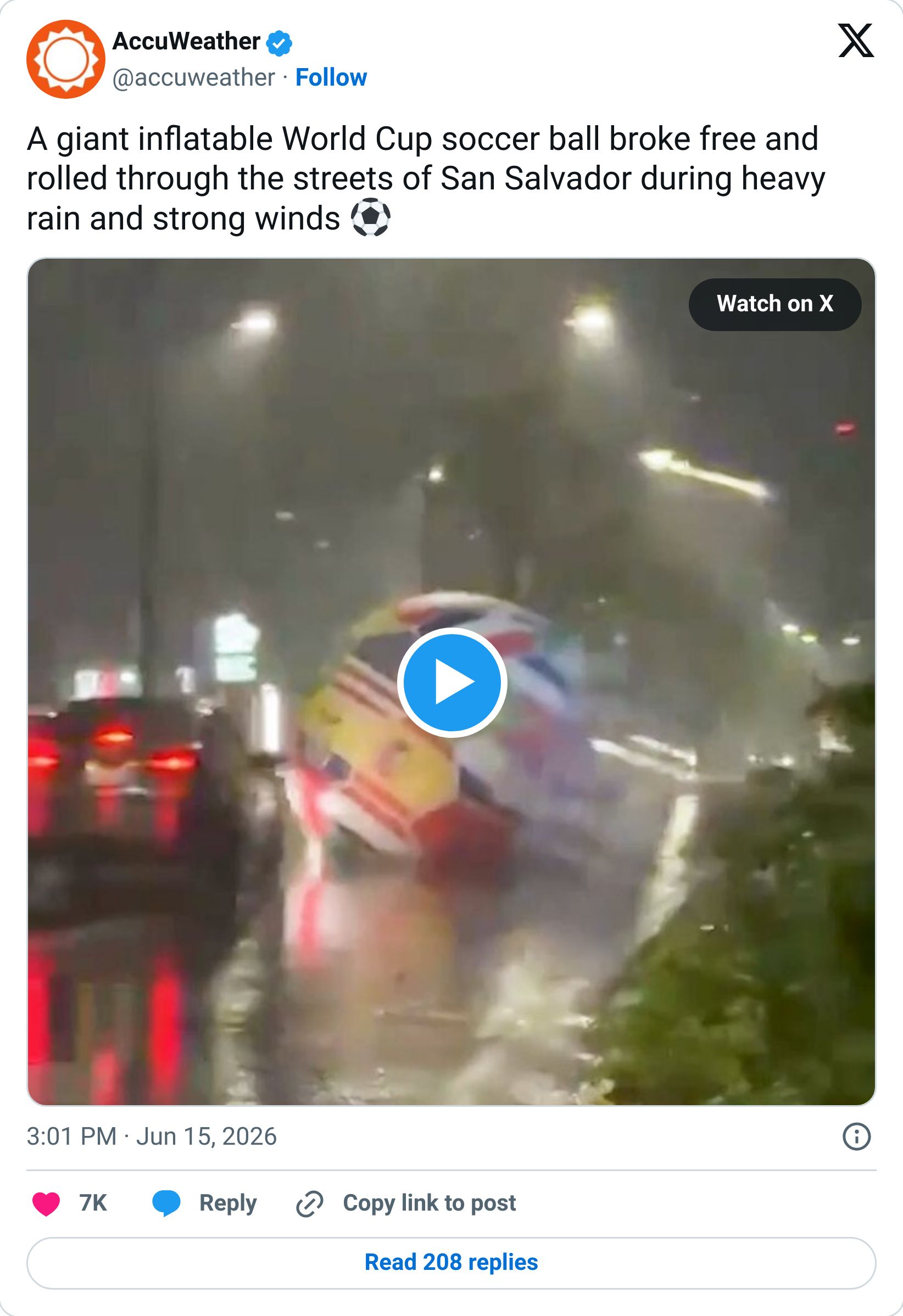 Tweet screenshot
