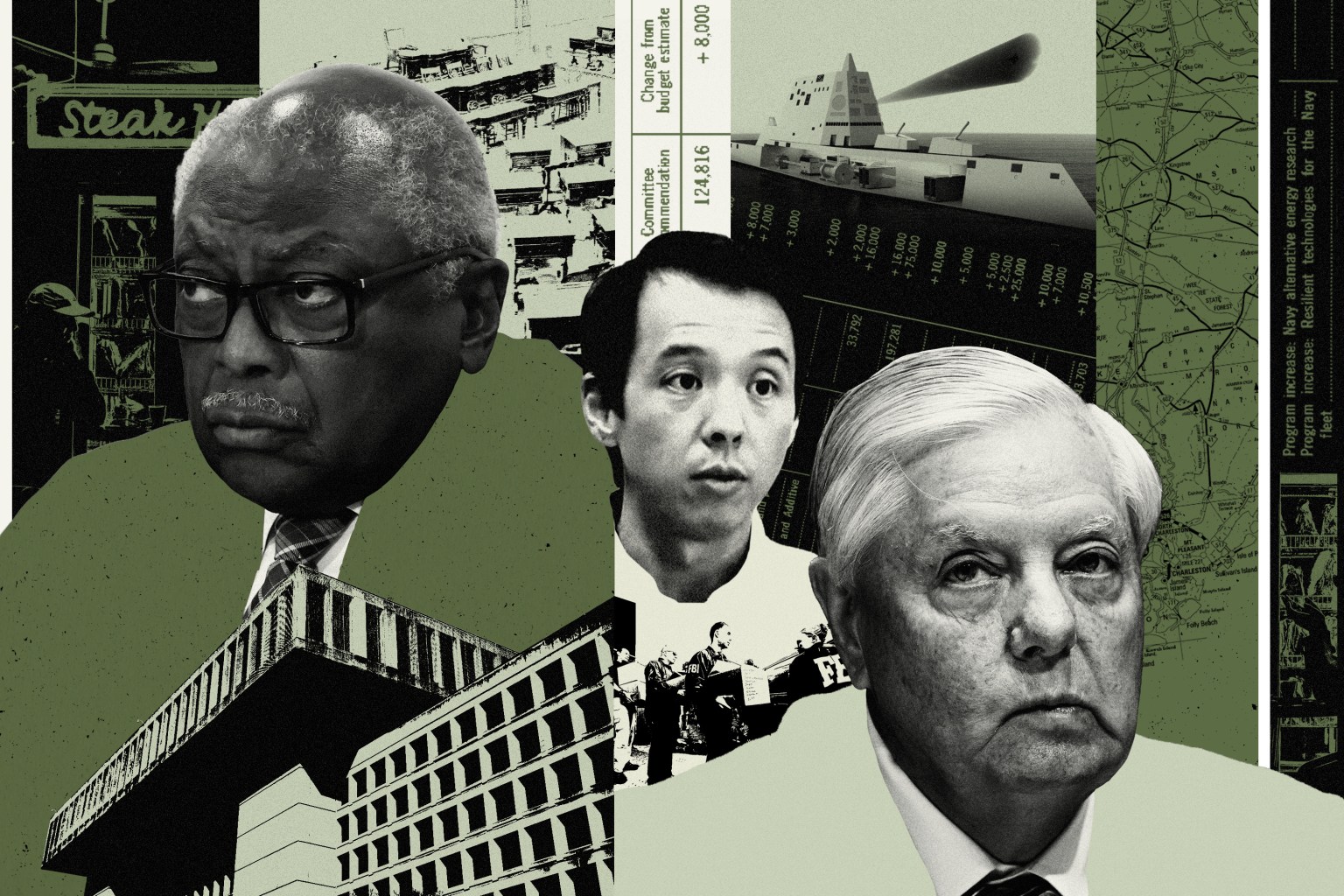 Illustration for the ProPublica investigation into Navatek and South Carolina lawmakers