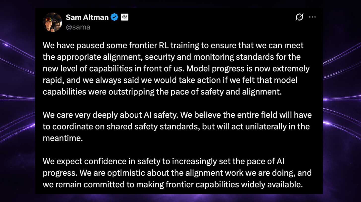 Pacing comes to the AI frontier