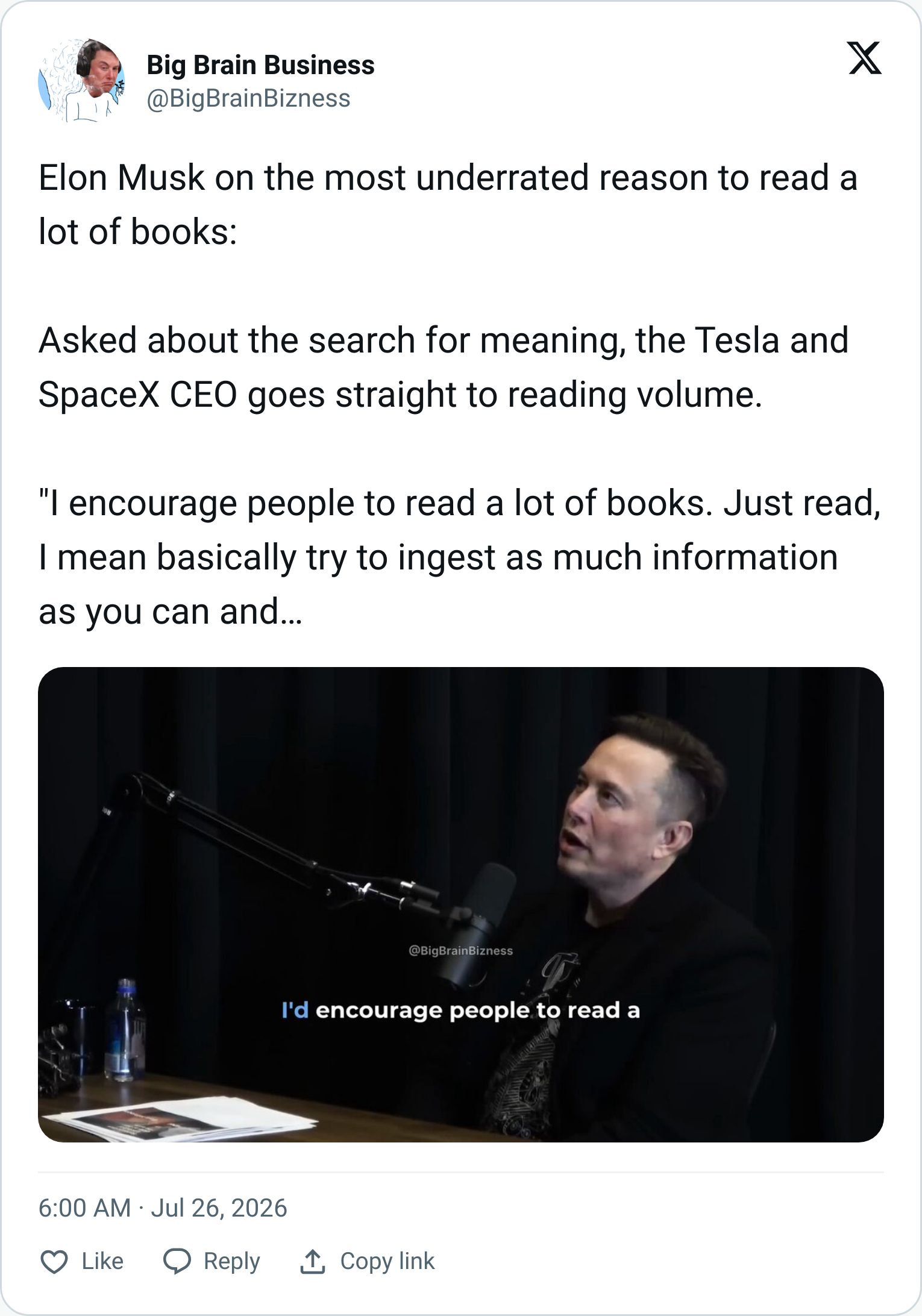 Tweet screenshot