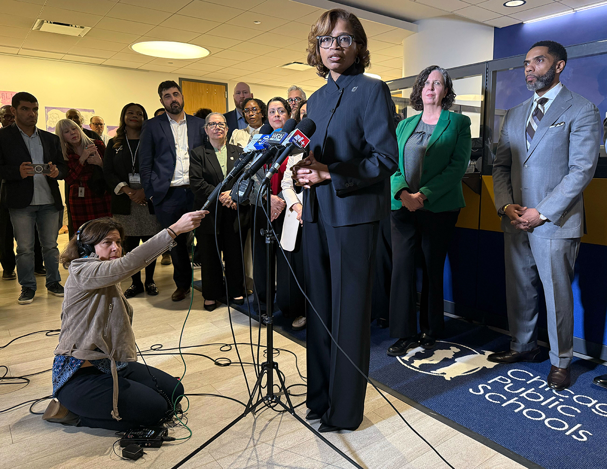 A school budget belt-tightening in Chicago