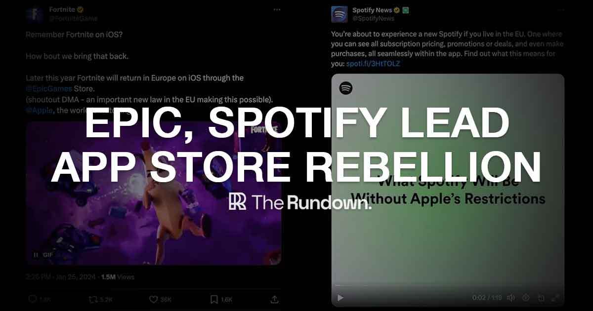 Spotifys lead App Store rebellion