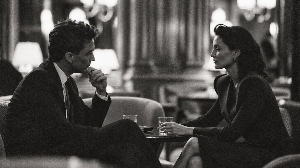 A couple sitting apart on a bench, backs to each other