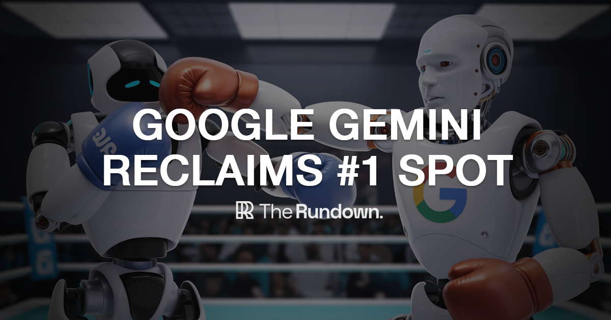 Google Gemini reclaims #1 spot (again)