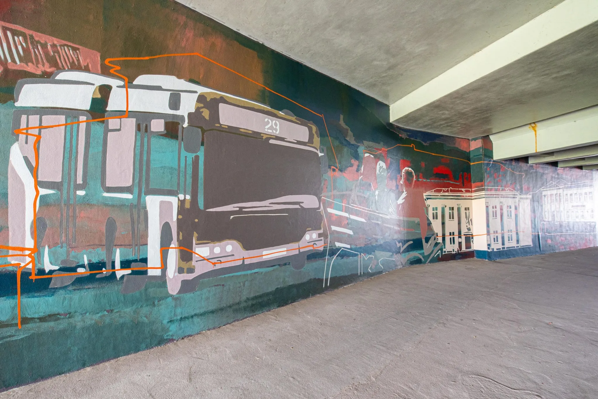 Vilniuje požeminė perėja virto 43 metrų gatvės meno galerija
