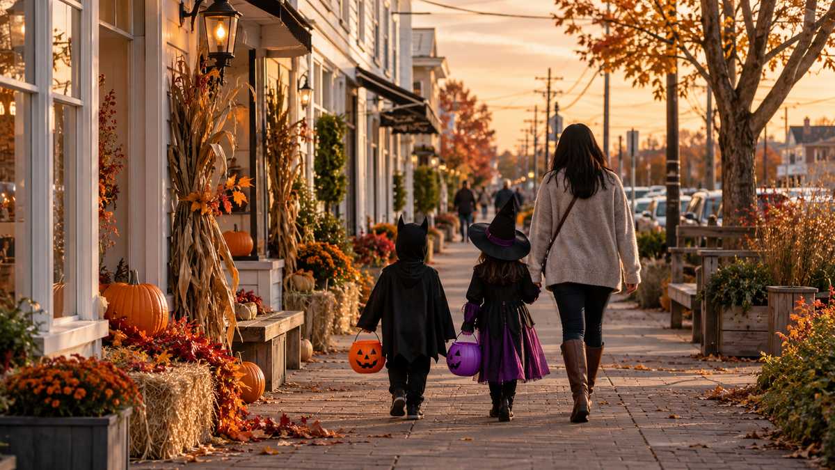 Trick-or-Treat in Steveston Village