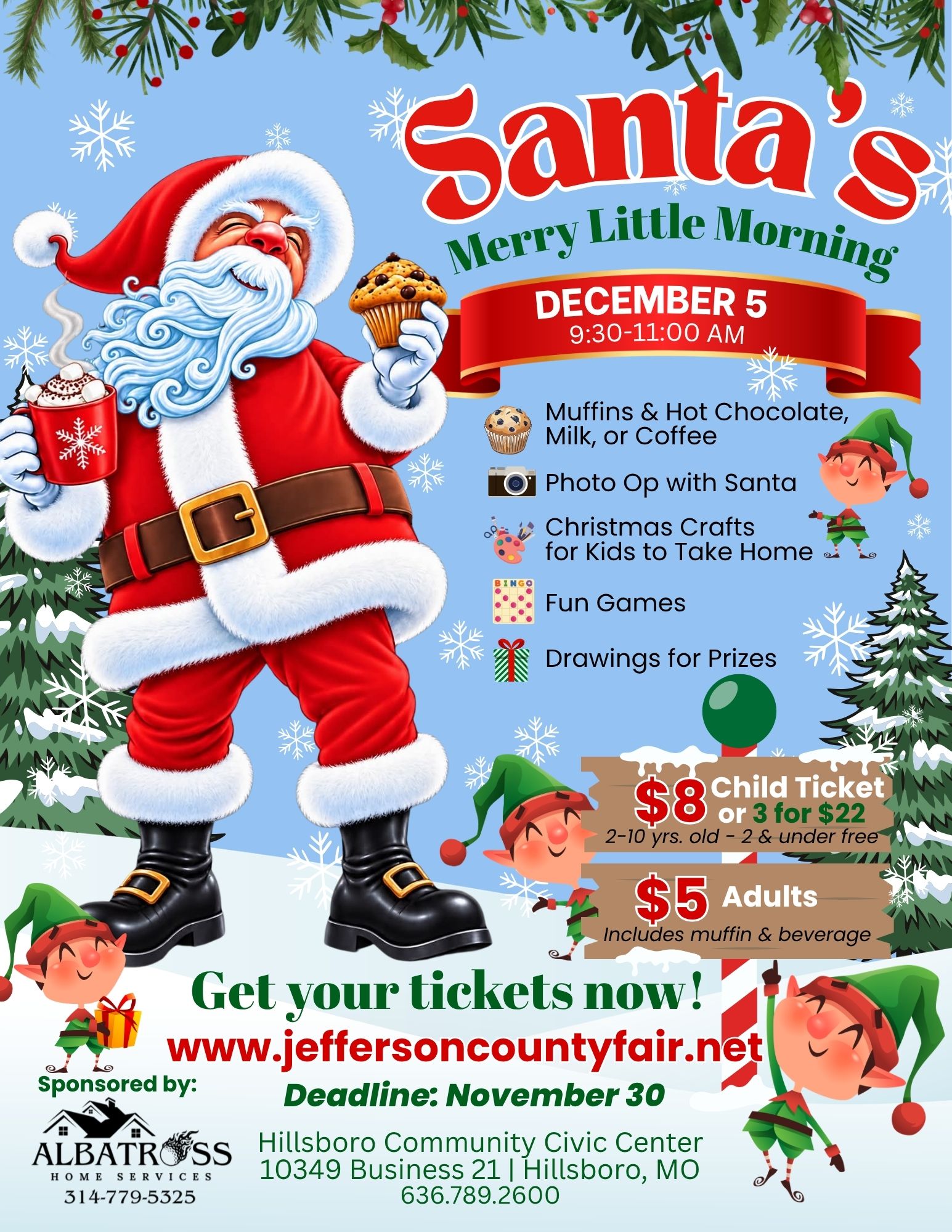 Santa’s Merry Morning Dec 5th