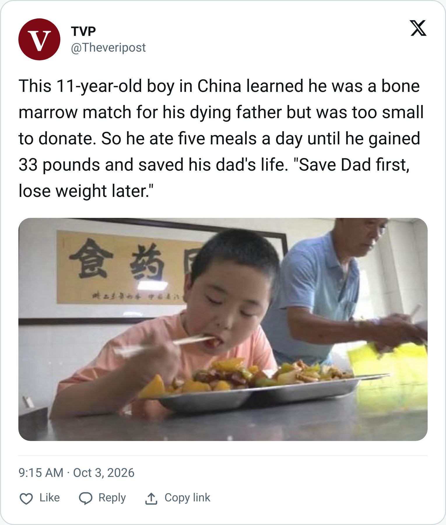 Tweet screenshot