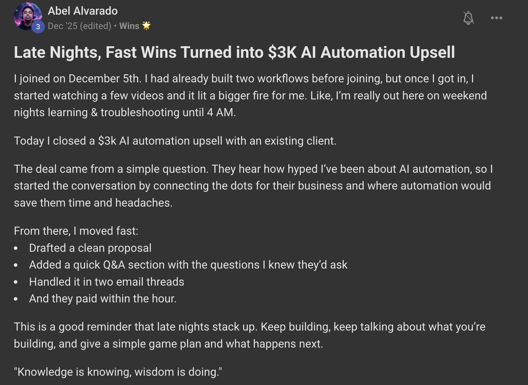 3K AI Automation Result