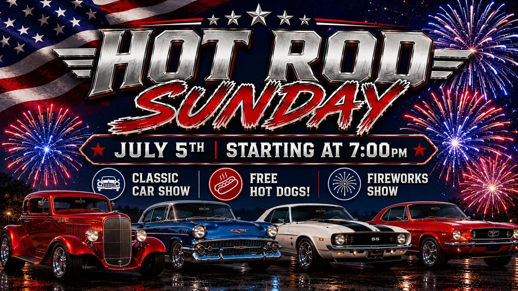 Hot Rod Sunday July 5th
