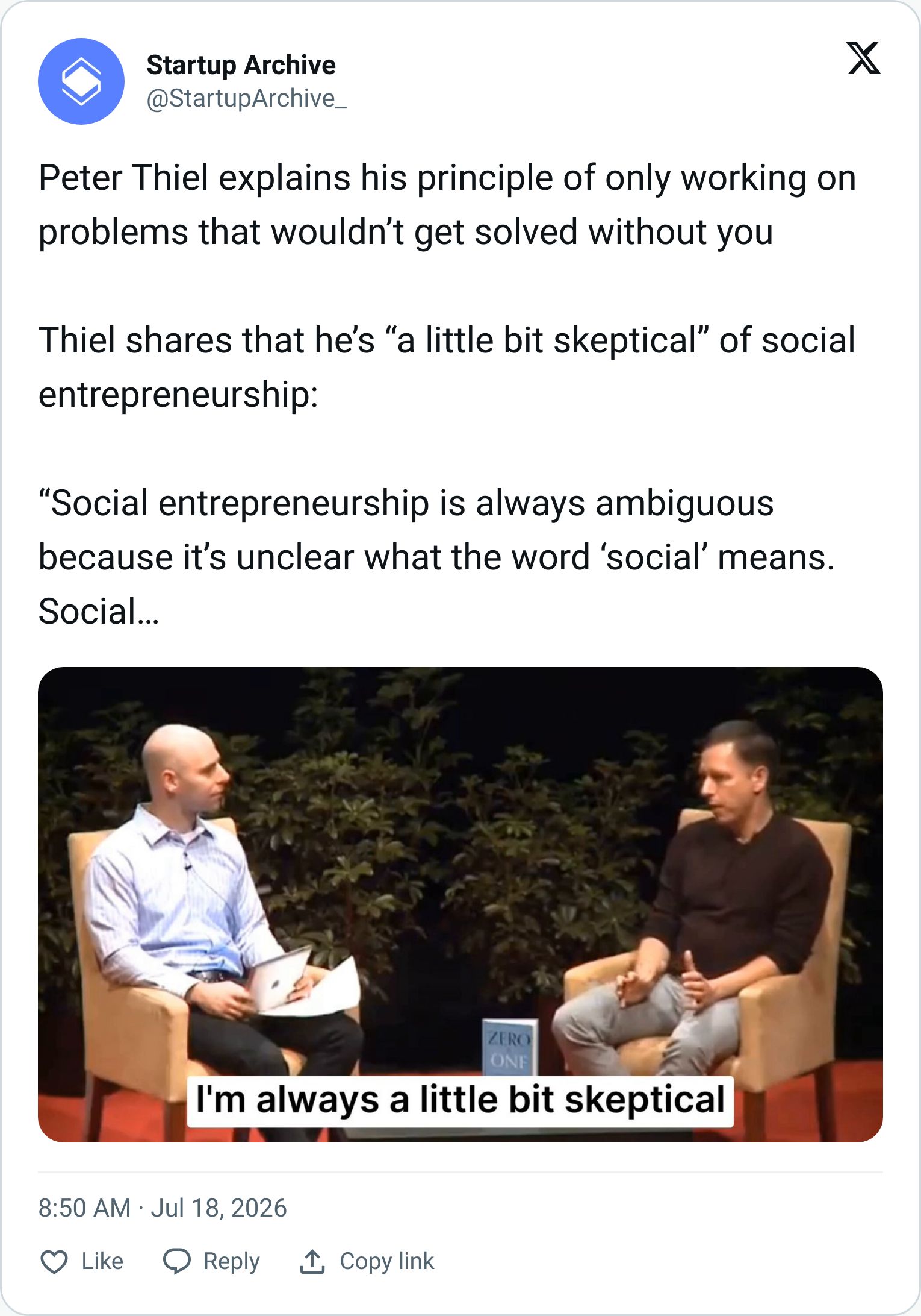Tweet screenshot
