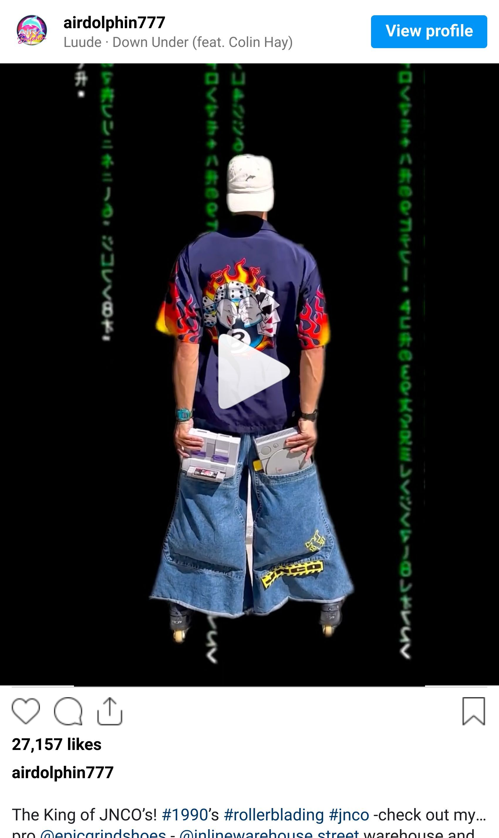 Instagram reel screenshot