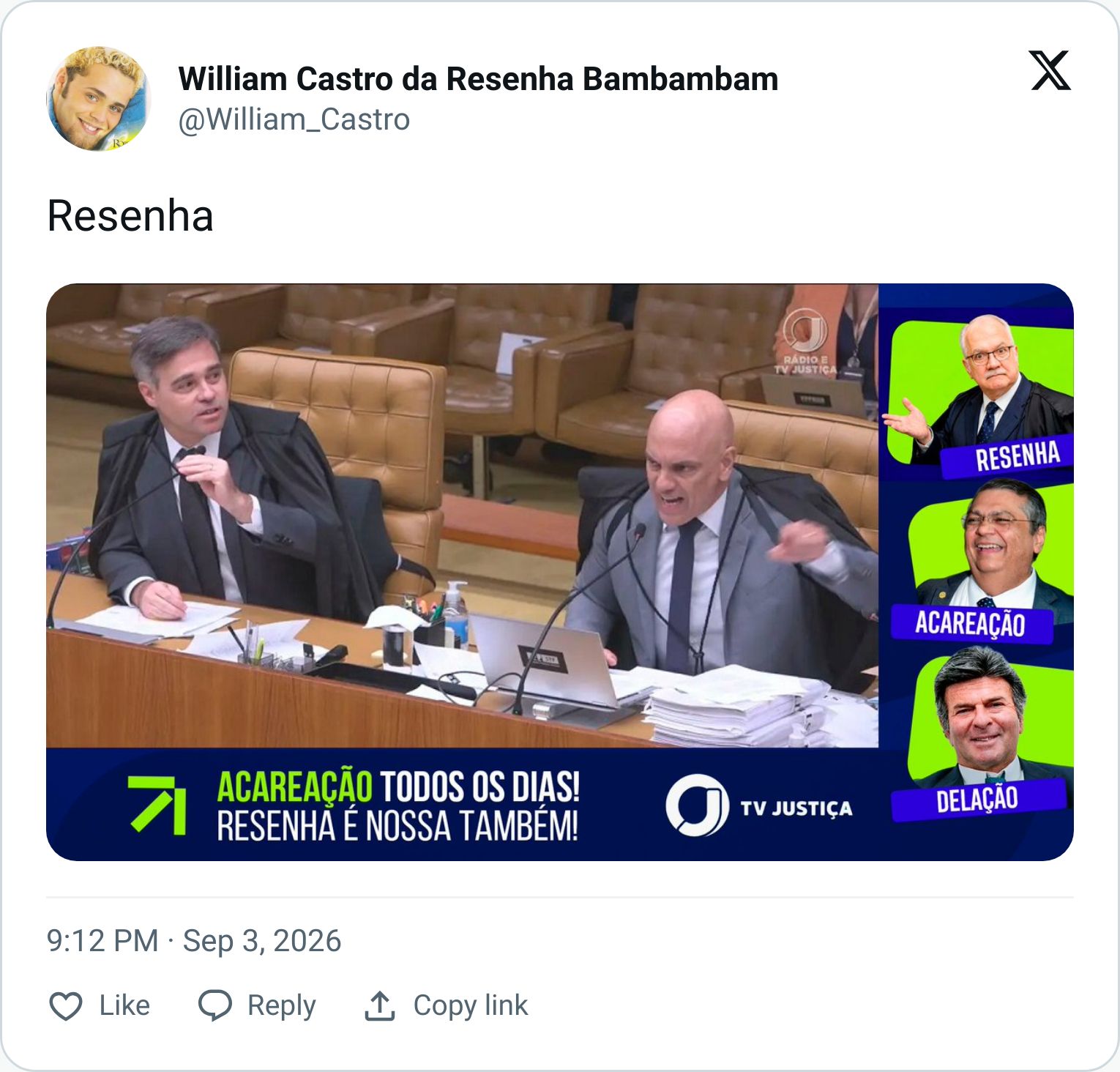 Tweet screenshot