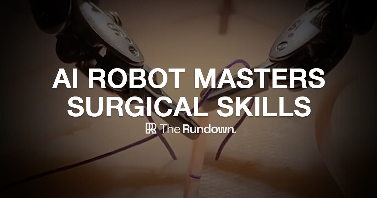 AI robot masters surgery