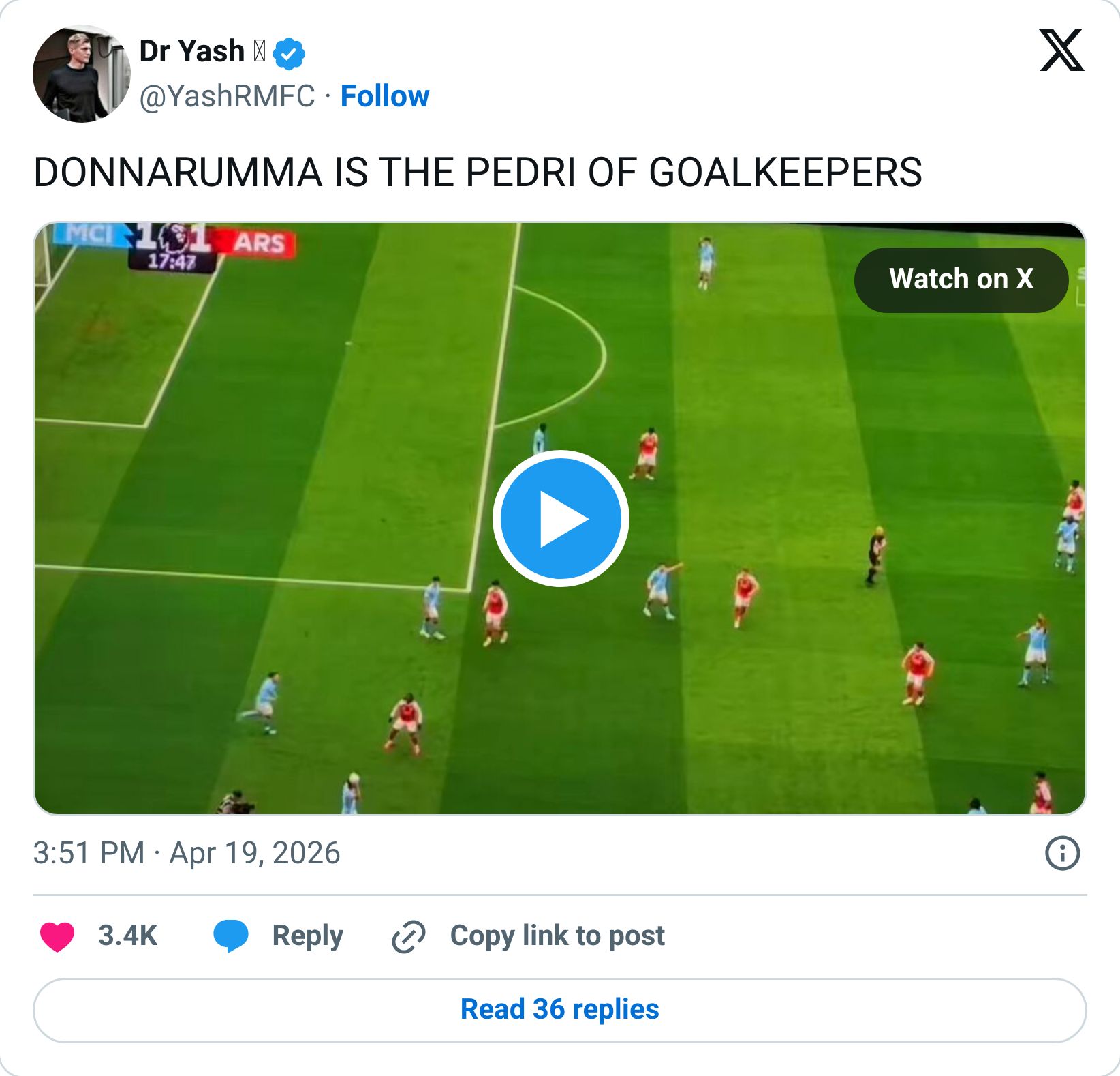 Tweet screenshot