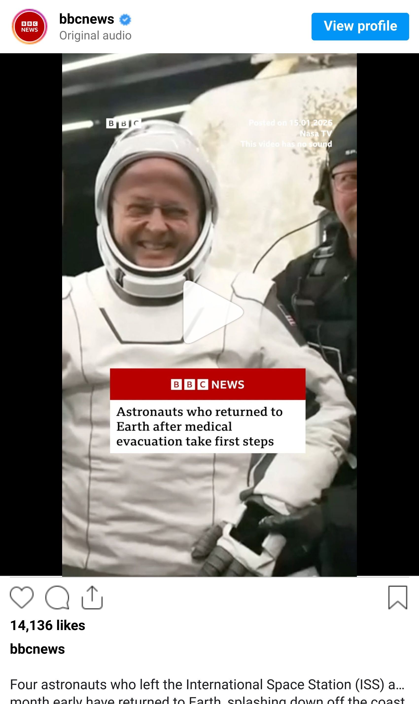 Instagram reel screenshot