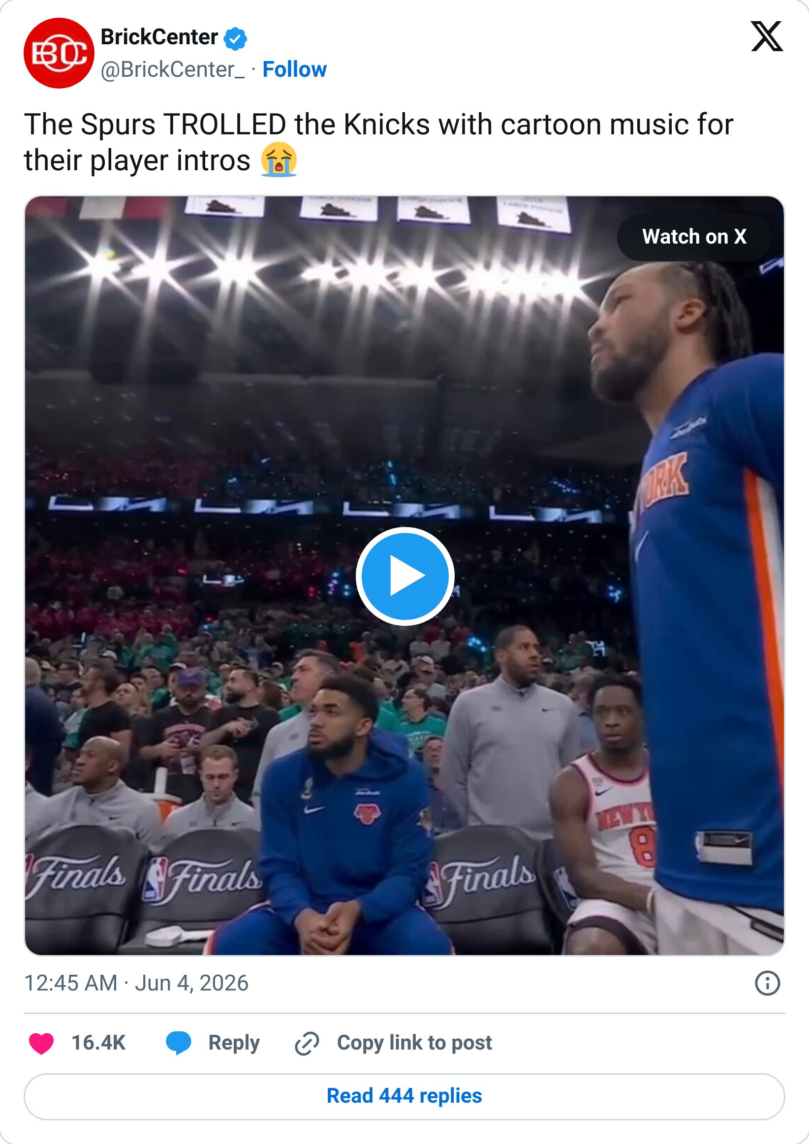 Tweet screenshot