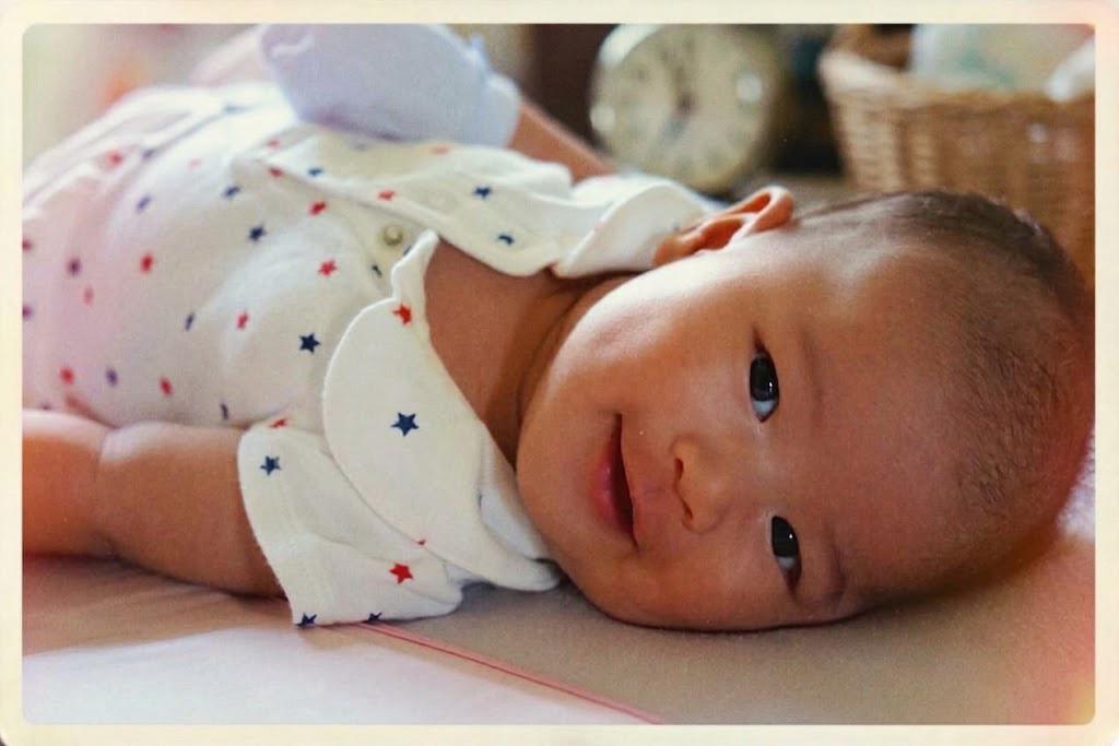 Once upon a time there was a bouncy baby girl named Evelyn...