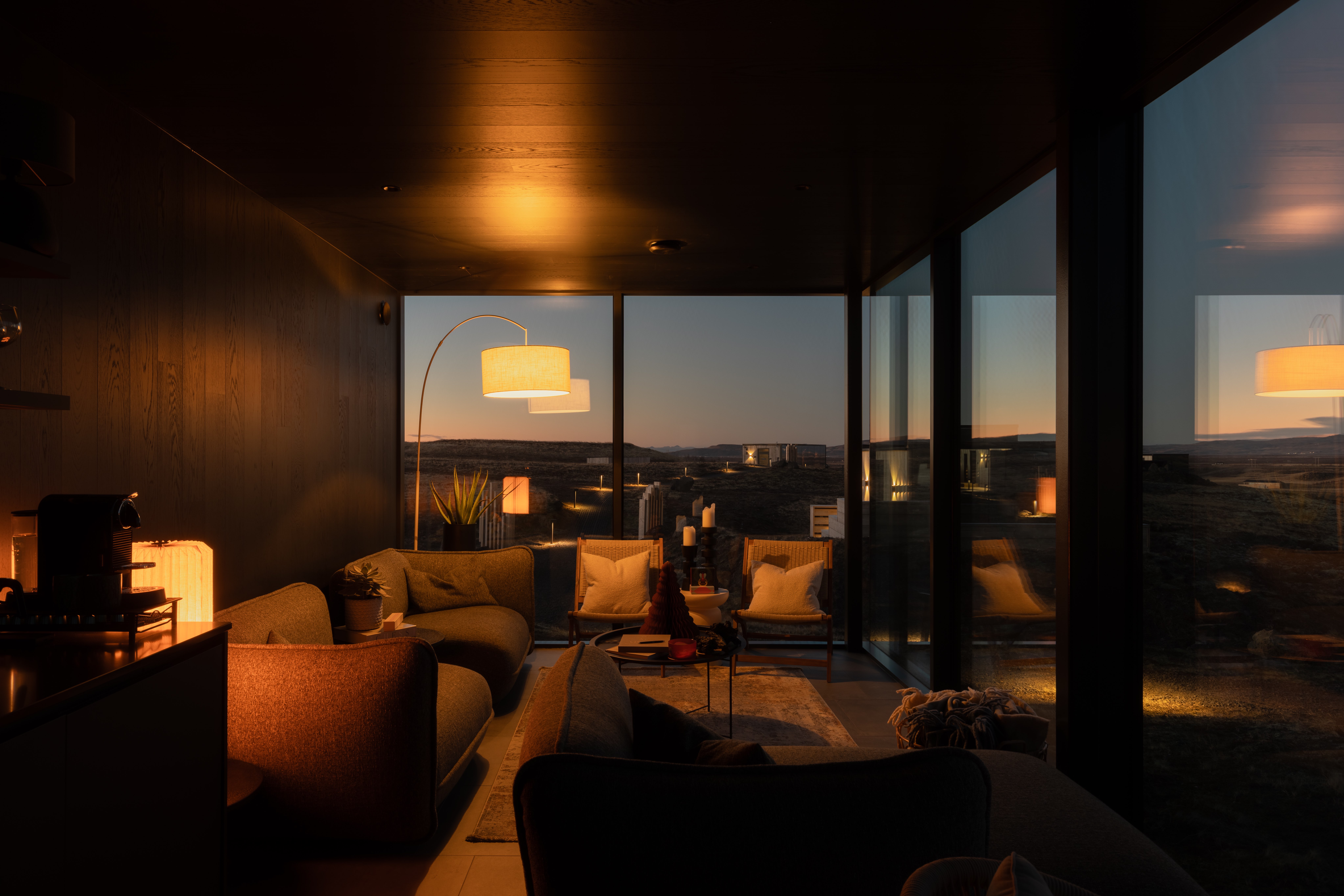 Minimalist interiors at ÖÖD Hekla Horizon