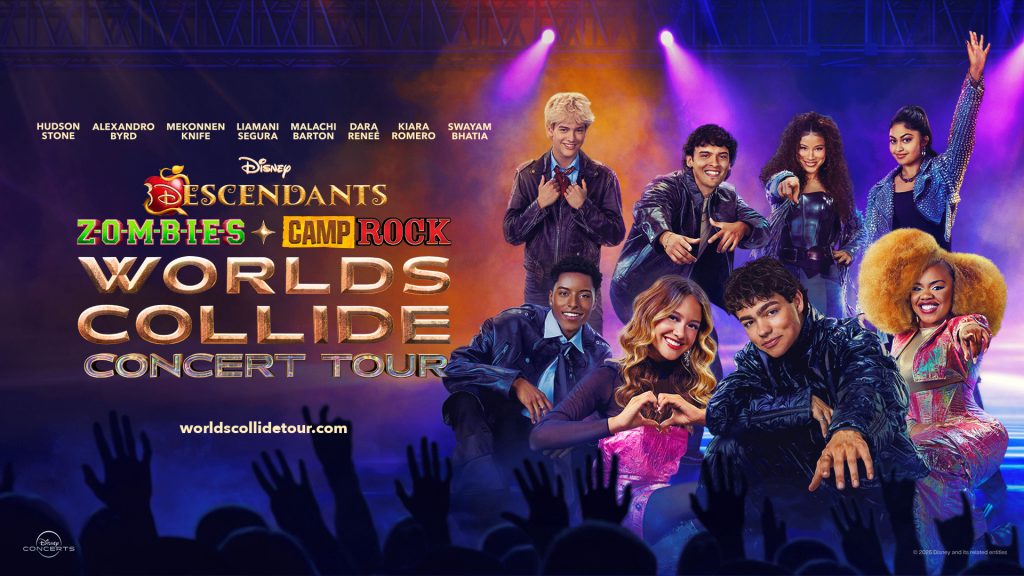 Disney Descendants, Zombies & Camp Rock: Worlds Collide Concert Tour : official promotional image