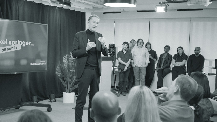 Axel Springer Boss to Staffers: 'Embrace A.I. Or You Die'
