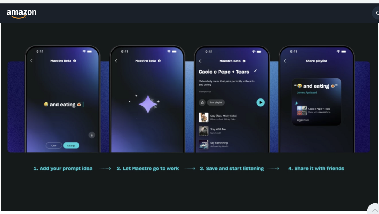 Amazon's Maestro is going headtohead with Spotify's DJ.