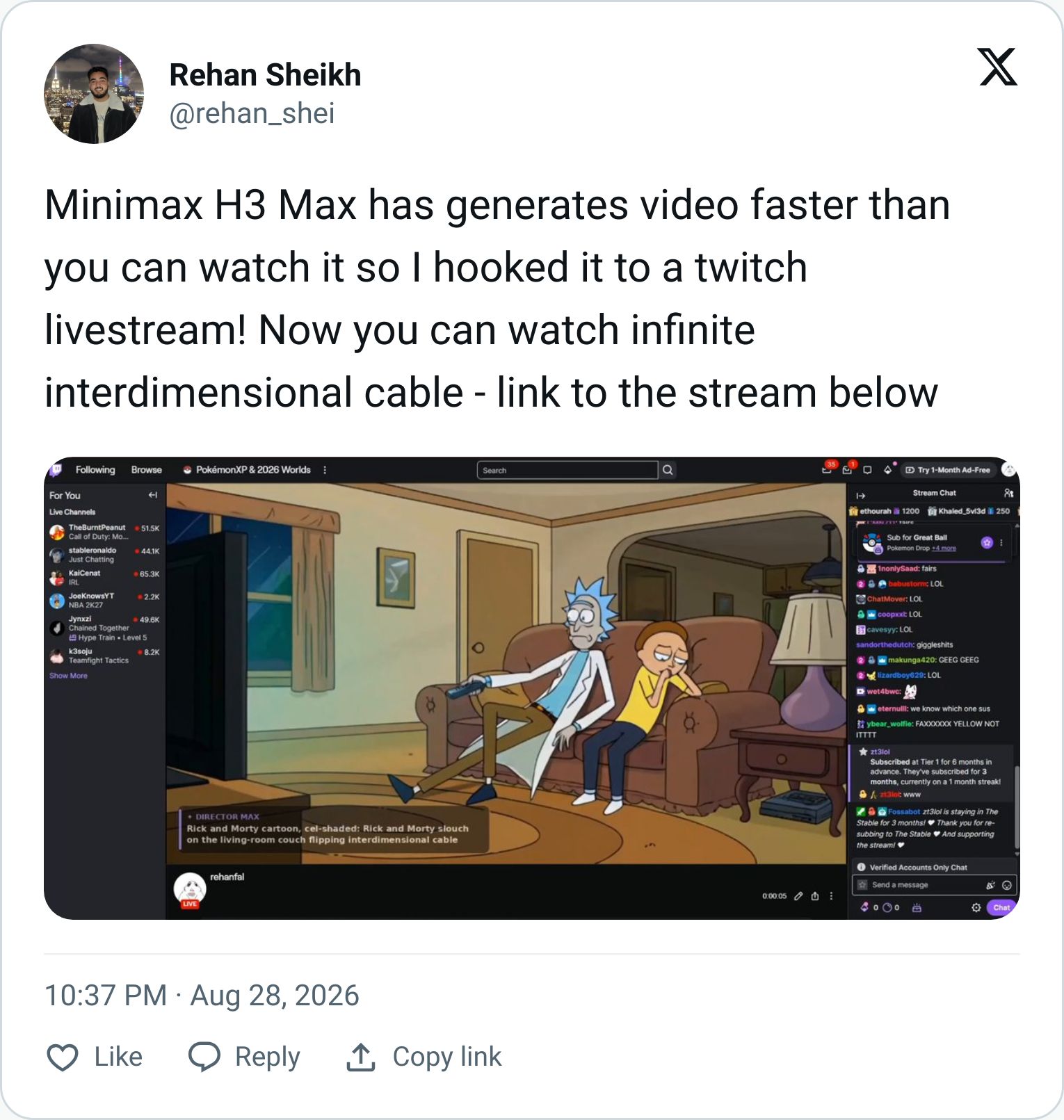 Tweet screenshot