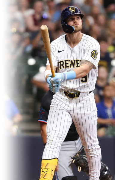 Jake Bauers at the plate