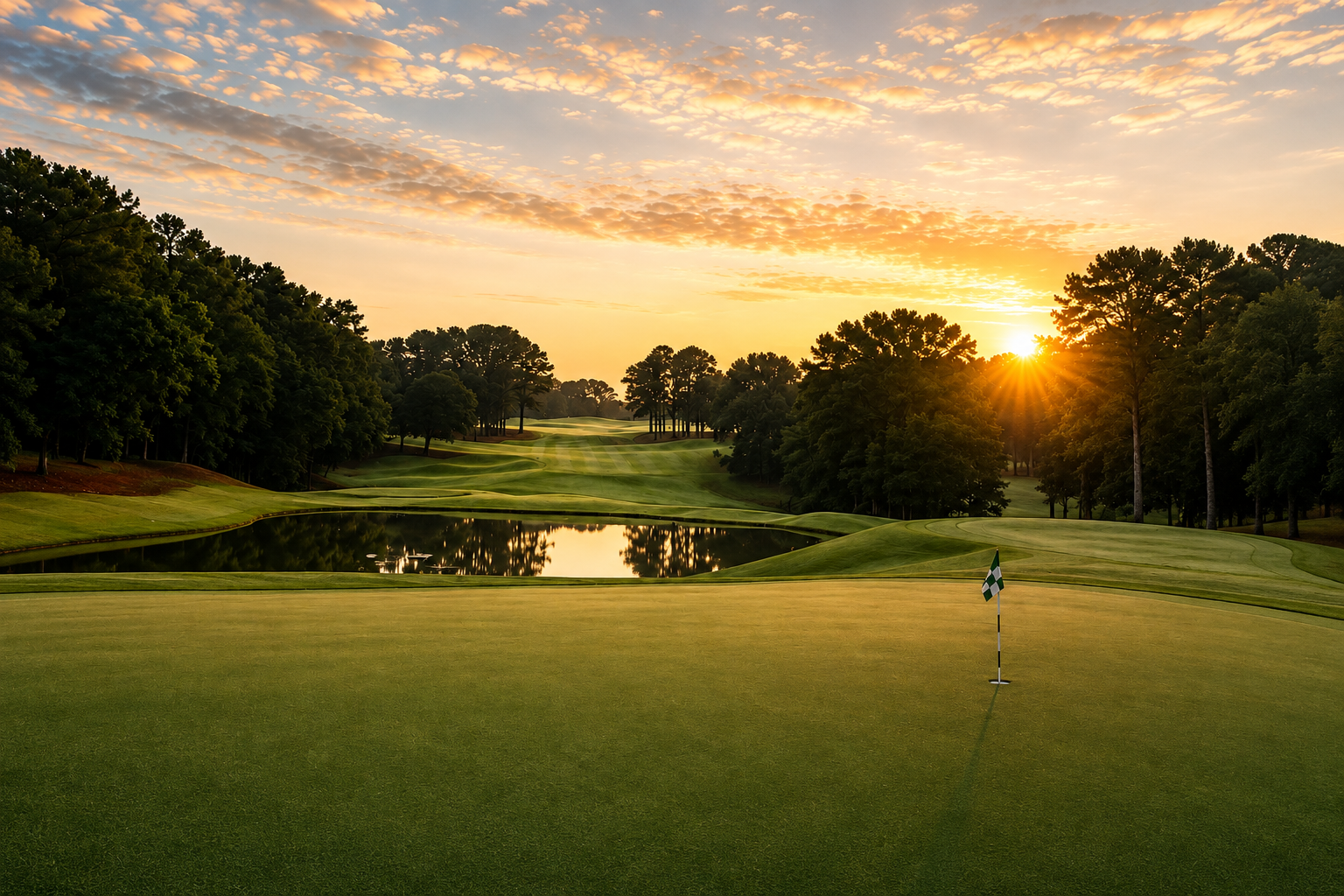 Crystal Lake Golf & Country Club at sunset