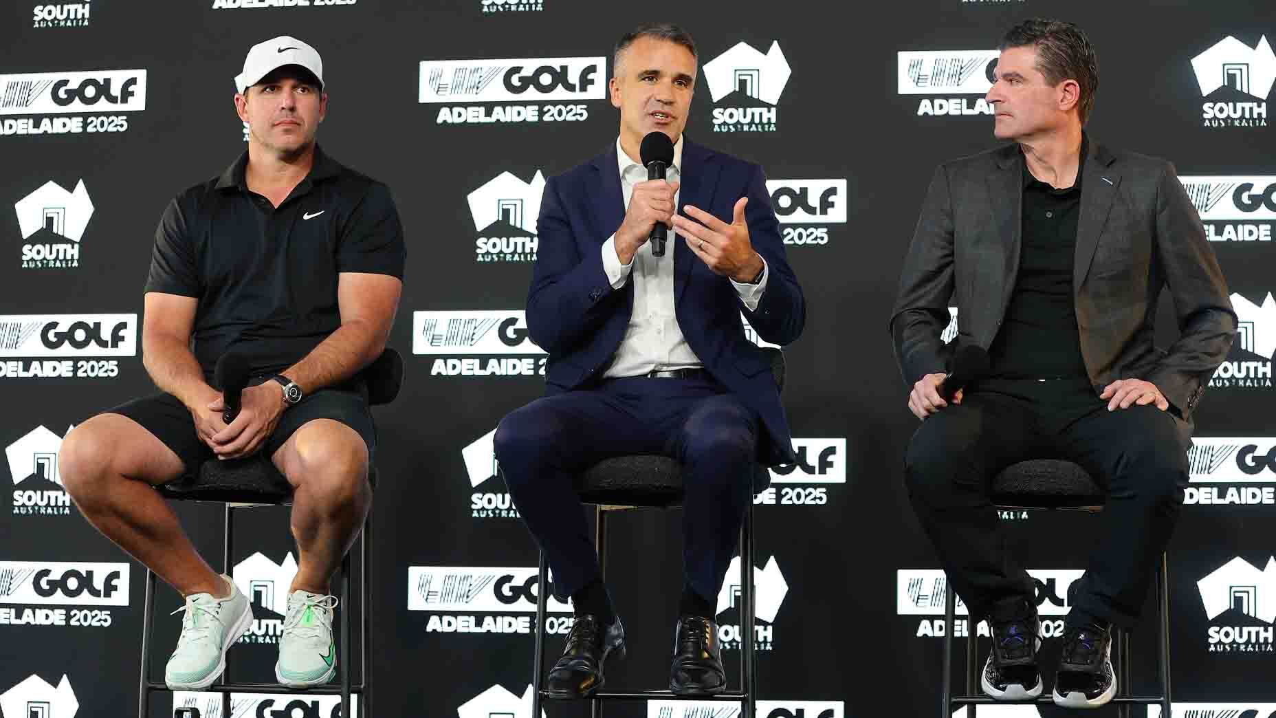 Brooks Koepka at LIV Golf announcement or event