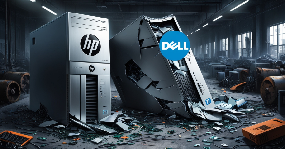 HP and Dell Crash Amid PC Market Slowdown