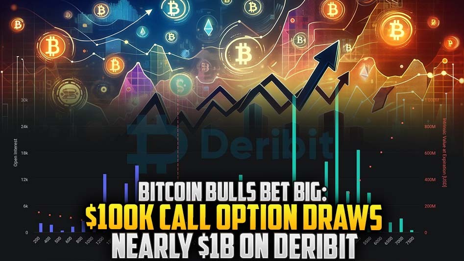 Bitcoin Bulls Bet Big: $100K Call Option Draws Nearly $1B on Deribit