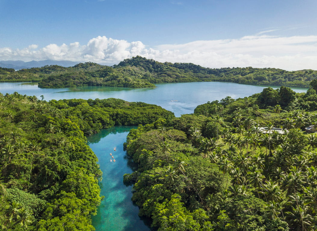 Lush islands and waterways near Savusavu