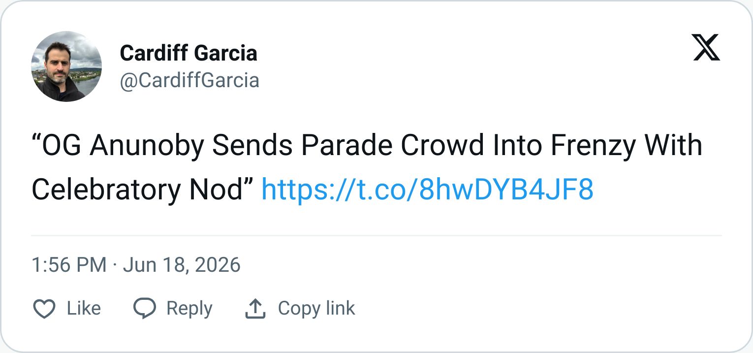 Tweet screenshot