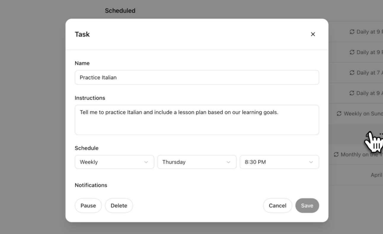 ChatGPT can now handle reminders and to-dos