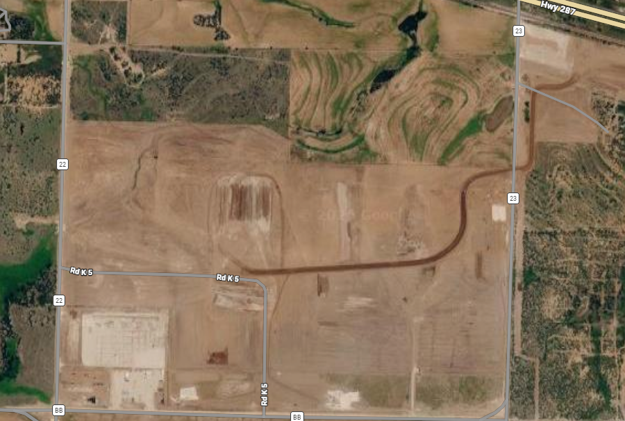 Aerial view of the proposed Project Hyper site in West Texas