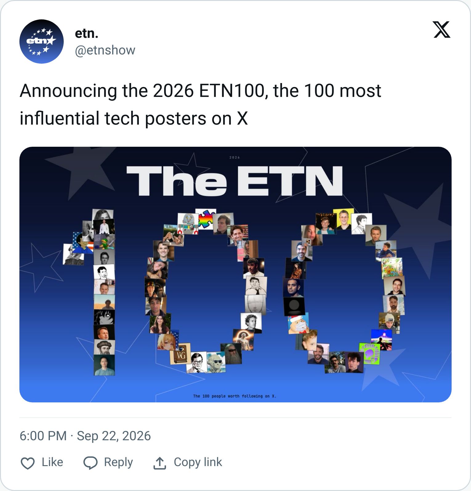 Tweet screenshot