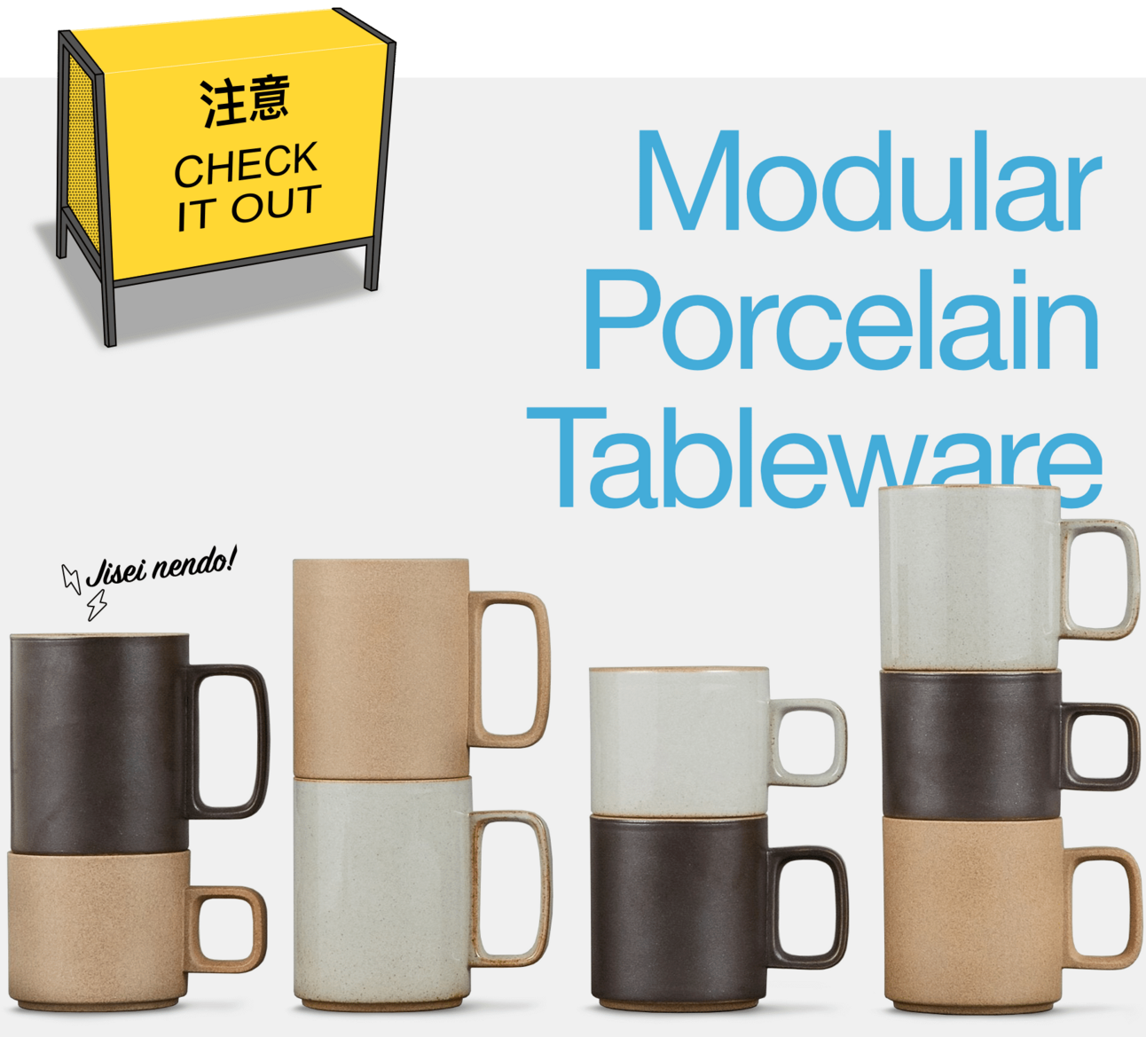 Modular Porcelain Tableware